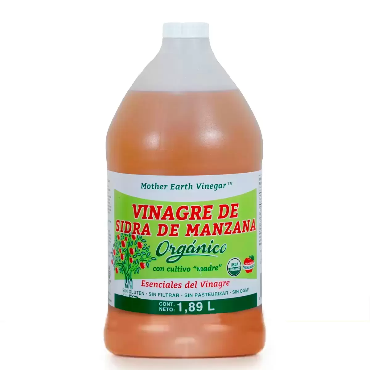 Mother Earth Vinagre de Sidra de Manzana Orgánico 1.89 l