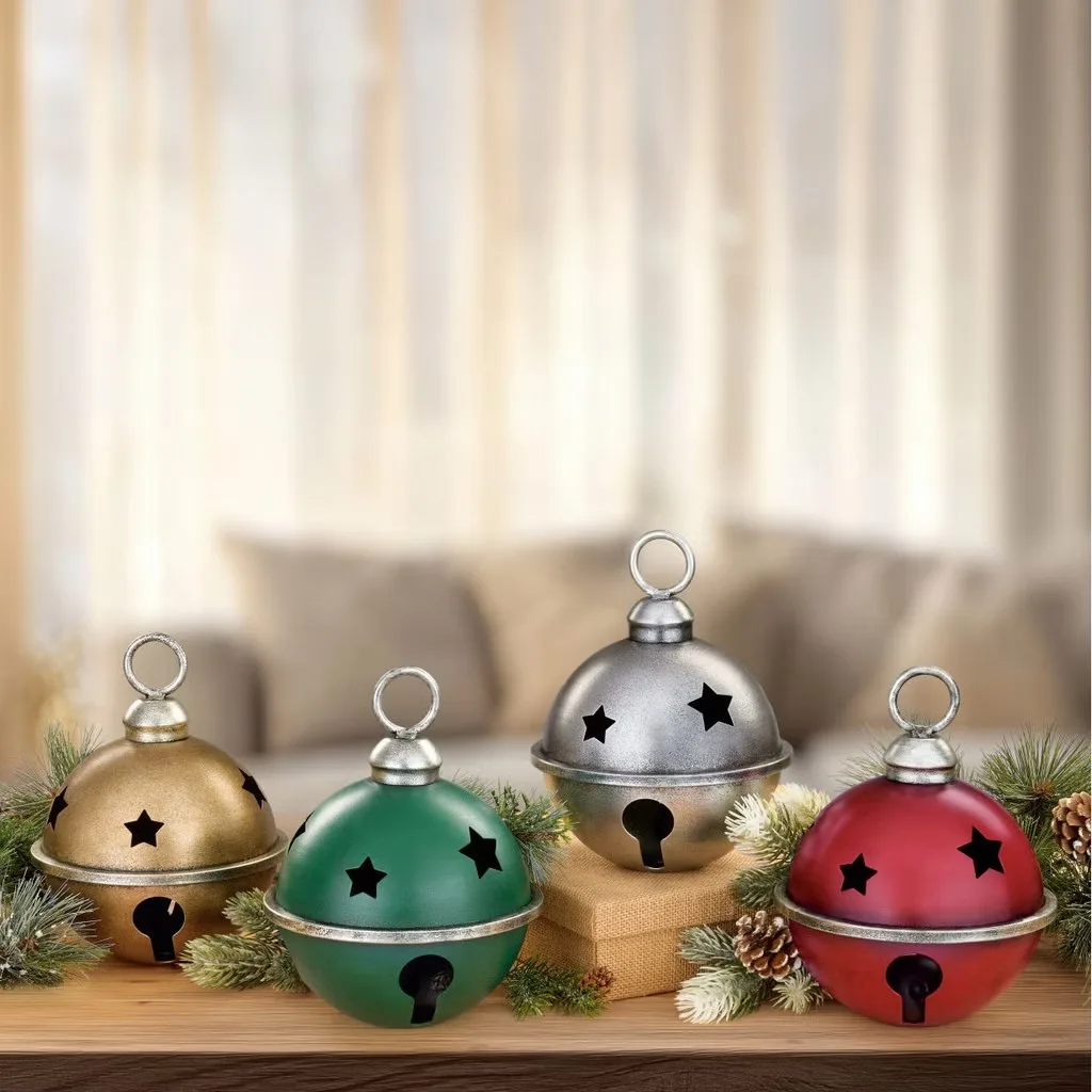Cascabeles Metálicos Decorativos (Set de 4 piezas)