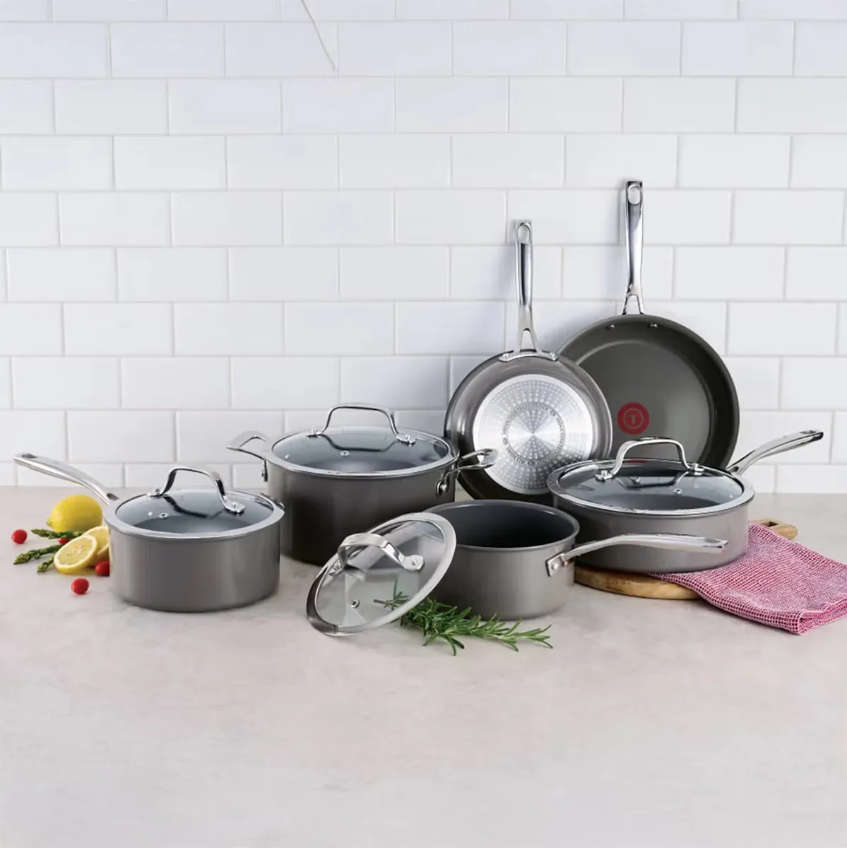 T-FAL Batería de Cocina de Cerámica 10 Piezas foto 2