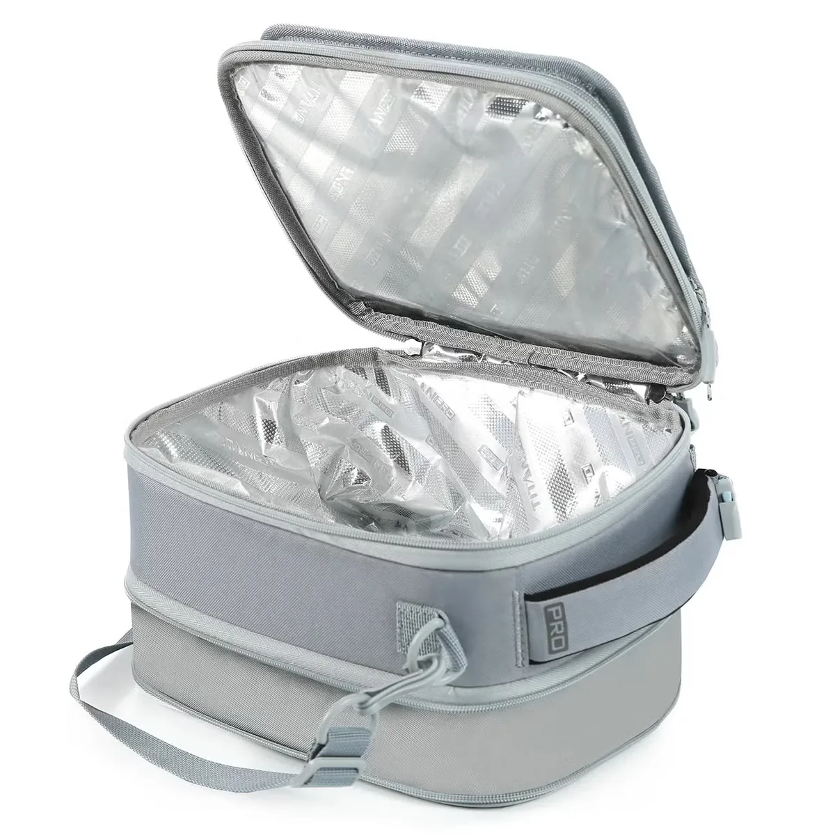 Titan Lonchera Expandible con Accesorios Gris foto 4