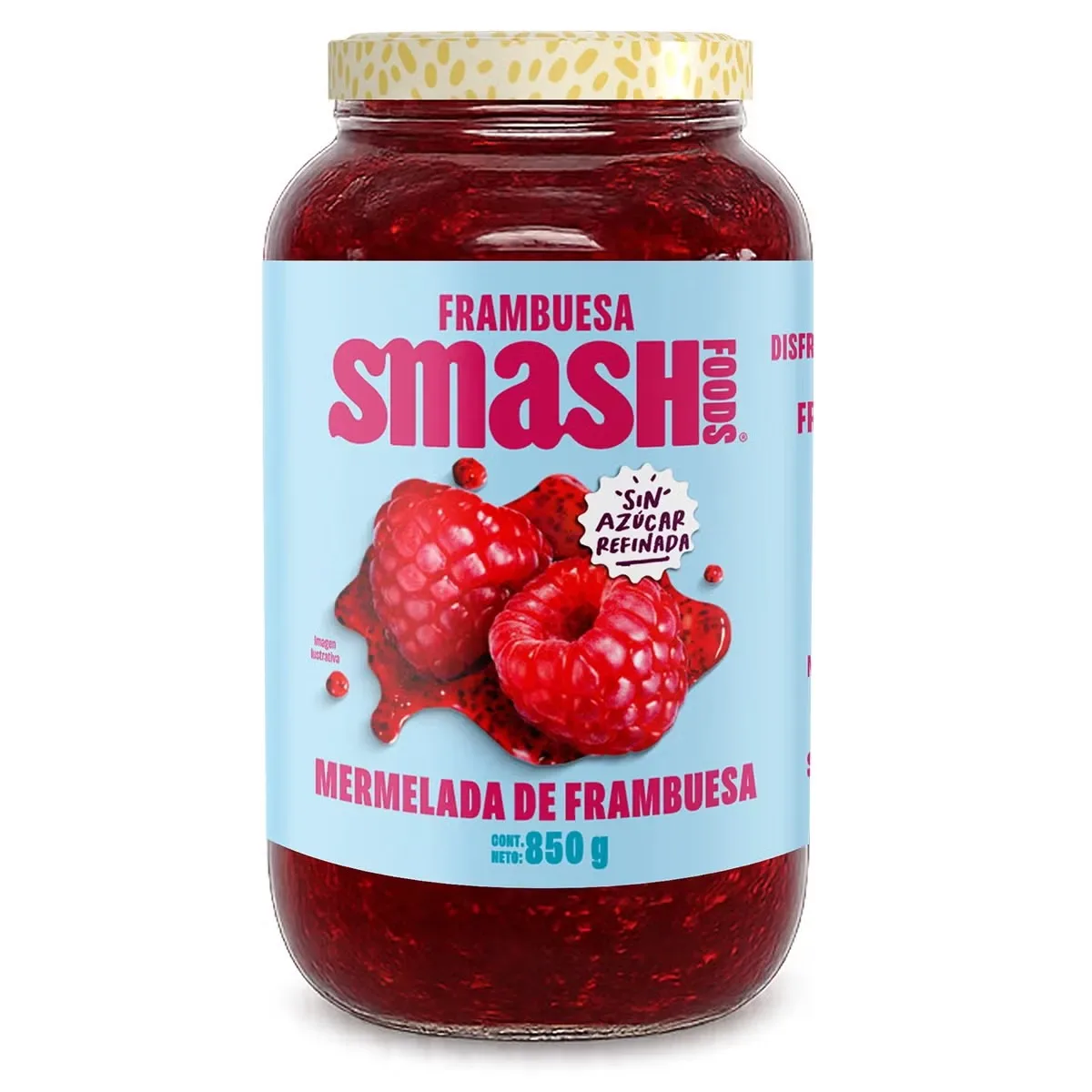 Smash Foods Mermelada de Frambuesa 850 g