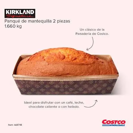 Panqué de Mantequilla Kirkland Signature de Costco