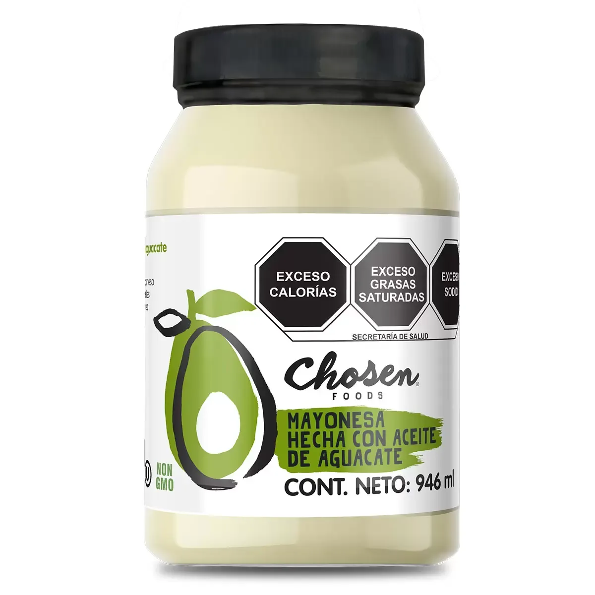 Chosen Foods Mayonesa hecha con aceite de aguacate 946 ml