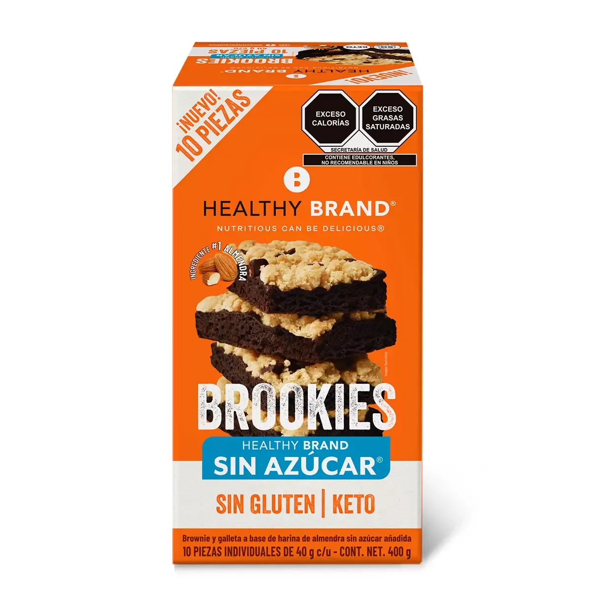 Healthy Brand Brookies 10 pzas de 40 g foto 5