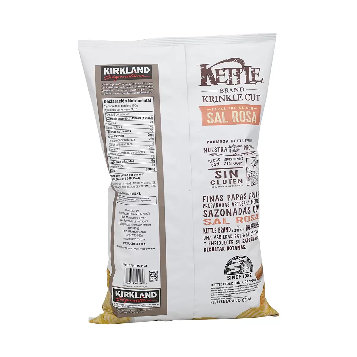 Kirkland Signature Papas Fritas Con Sal Rosa 907g foto 2