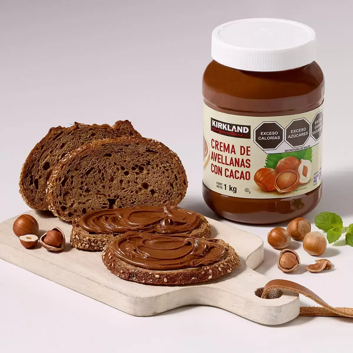 Kirkland Signature Crema de Avellanas con Cacao 2 pzas de 1 kg (1 pieza)