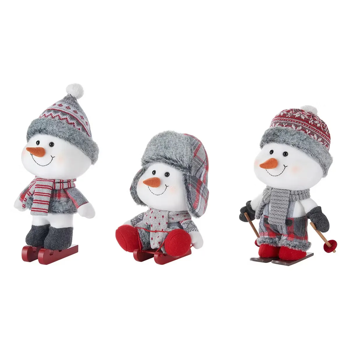 Muñecos de Nieve Decorativos, Juego de 3 Pzas. foto 3
