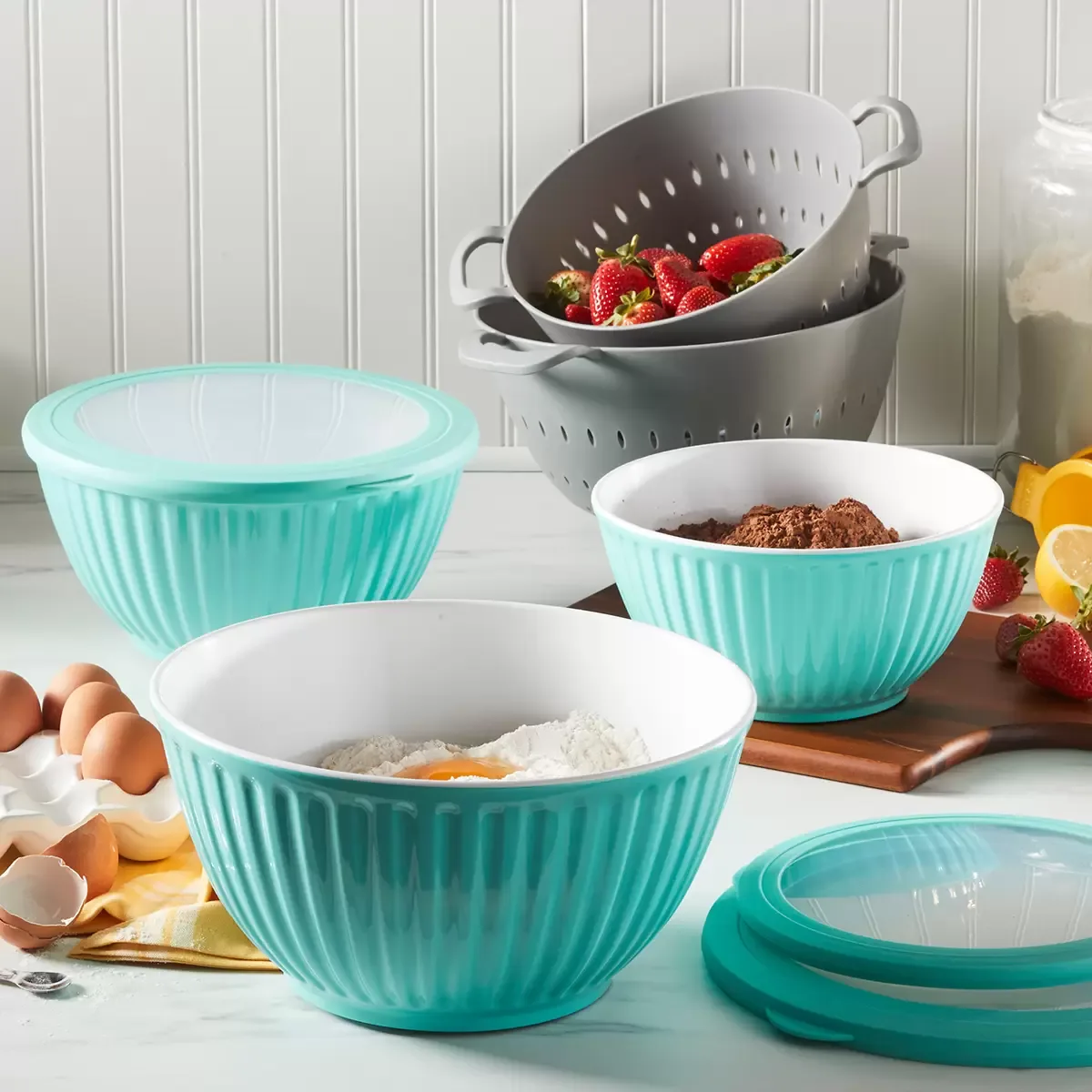 Juego de Recipientes de Preparación para Cocina, 5 Piezas