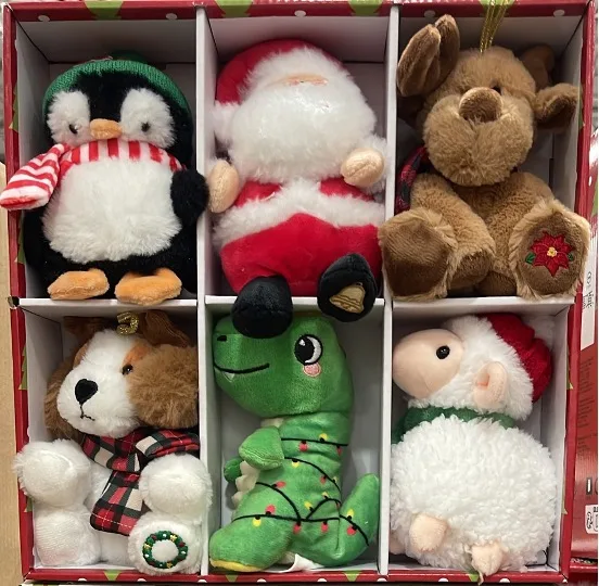 Ornamentos navideños para colgar 6 piezas