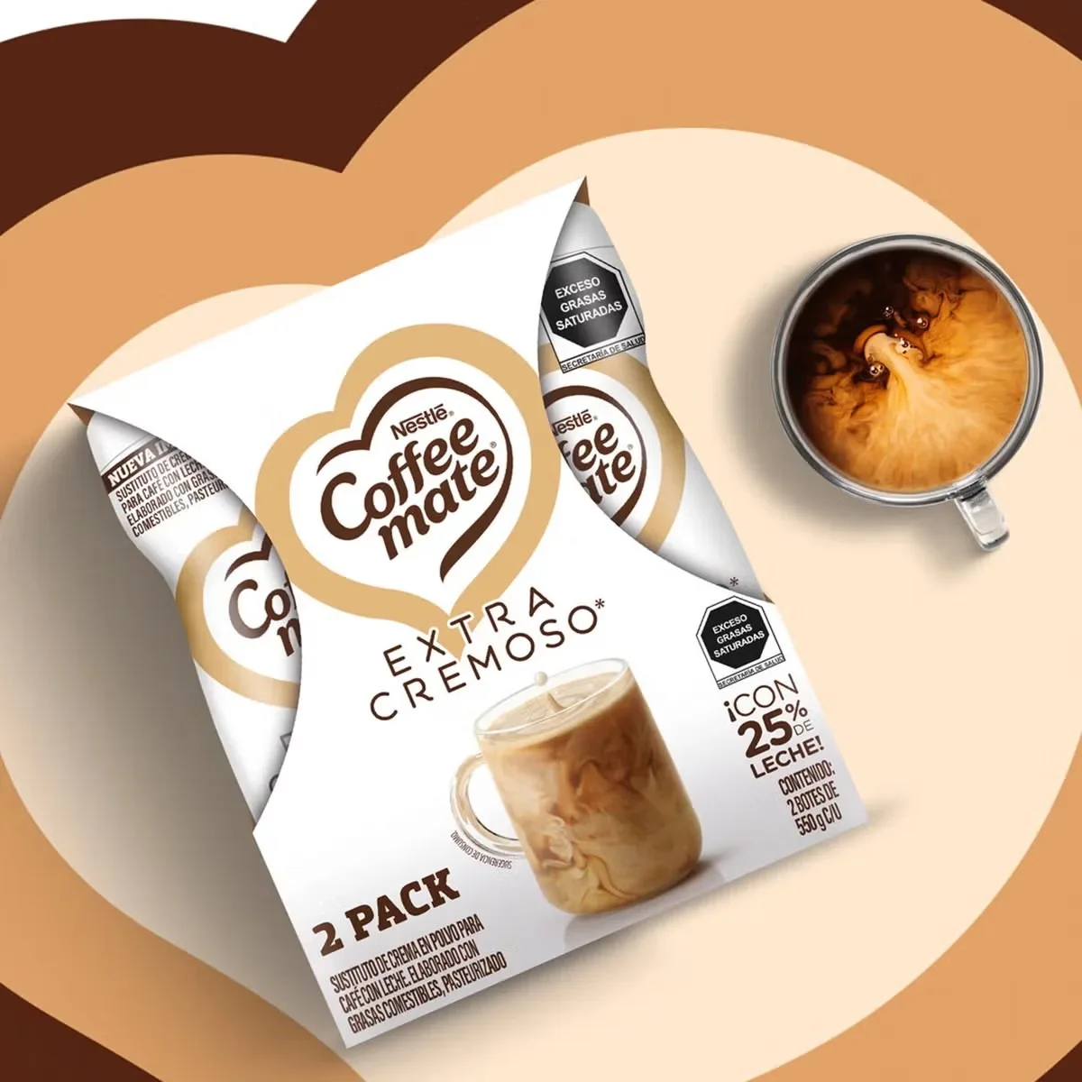 Coffee Mate Extra Cremoso Sustituto de Crema en polvo 2 pzas de 550 g foto 4